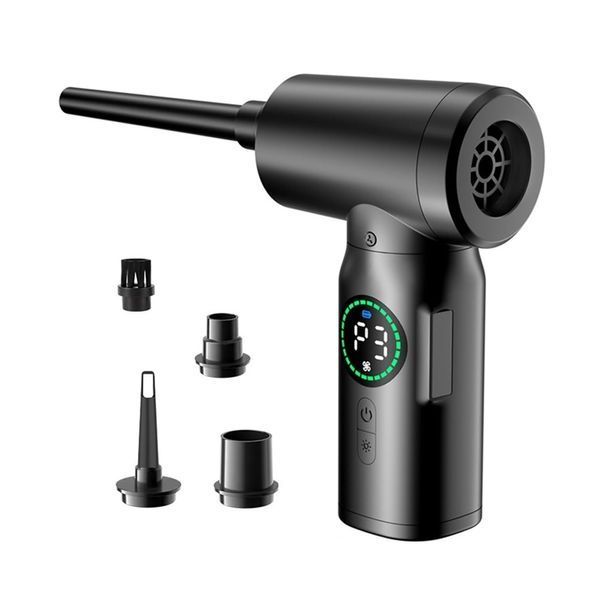 Cordless Air Duster for PC Cleaning with 8 nozzle, Two Speeds, 50000rpm CABFD foto