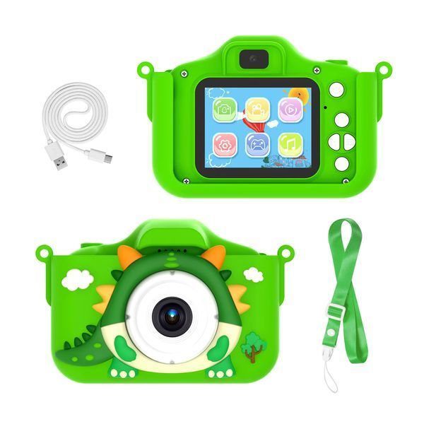 Цифровая детская камера Crocodile с microSD, зеленый KCCRGR фото