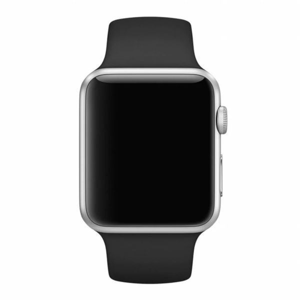 Силиконовый ремешок для Apple Watch 38/40/41mm M/L Черный SPAPWSLG40BK фото