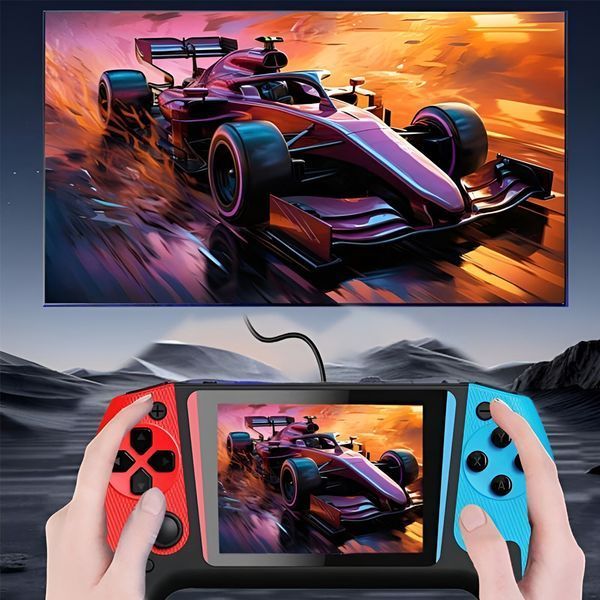 Game Console Q21 Handheld, 3.5" LCD Screen, Retro Games, Black HVGCLCDS foto