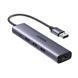 UGREEN HUB USB-A от 3.0 до 3*USB3.0+RJ45 (1000M) Ethernet-адаптер CM475, серый 60554 фото 1
