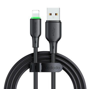 Mcdodo Cable Alpha Series USB-A to Lightning with LED 2A 1.2m, Black CA-4741 foto