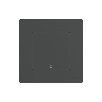 Moes Zigbee Star Ring Smart Push Button Switch 1 Gang (Neutral Required), Grey ZS-SR-EU1-LN-GY-MS foto
