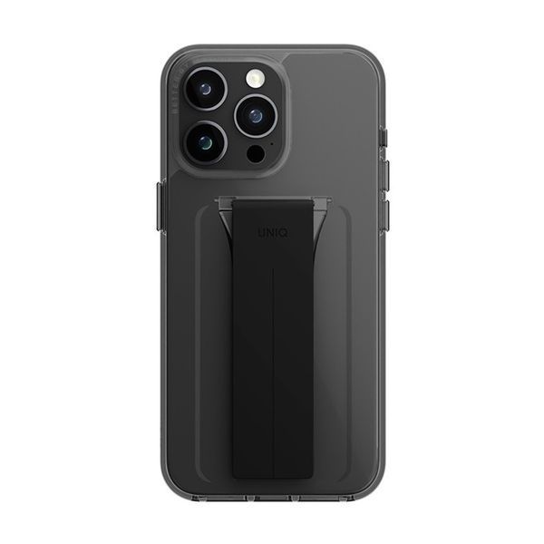 Чехол Uniq для iPhone 15 Pro Max Heldro Mount с подставкой, дымчатый UNIQ-IP6.7P(2023)-HELMSMK фото