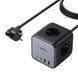 UGREEN Удлинитель питания DigiNest Cube 65 Вт &mdash; 3 разъема, 2xUSB-A, 2xUSB-C, GaN, 3680 Вт CD268, 1,8 м, черный 60113 фото 3