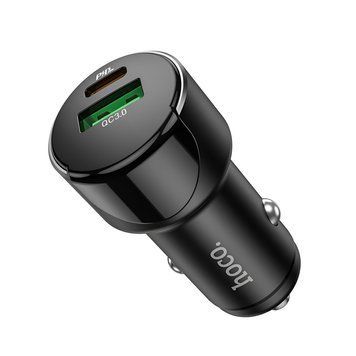 Hoco Car Charger USB/Type-C PD 20W + QC3.0 18W Z42, Black HCOCACHZ42PDQBK foto