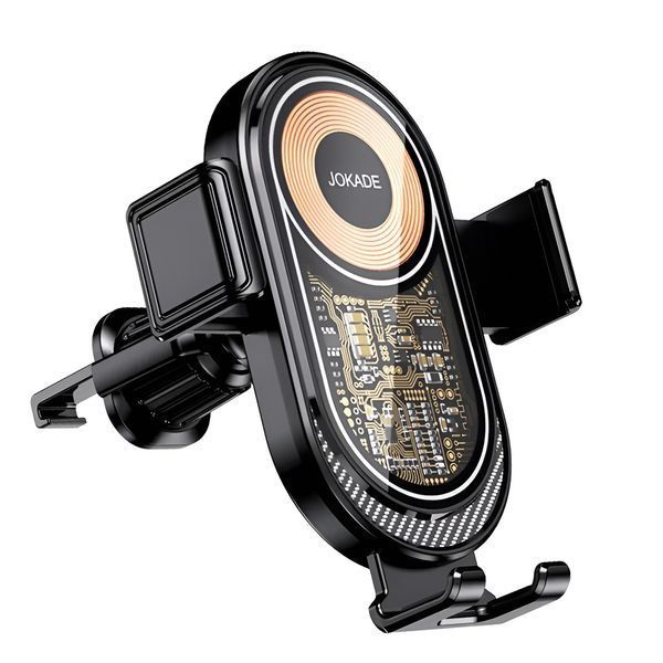 Автомобильный держатель Jokade Wireless Auto Air Outlet Spiral Hook 15W JH020, черный _ JOKJH020 фото