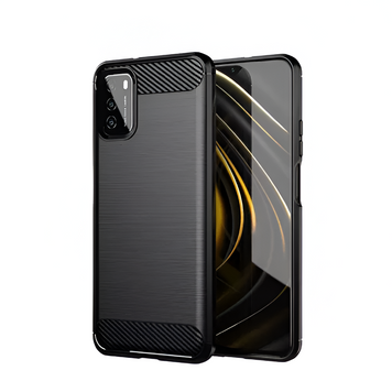 Чехол для шлема Carbon Xiaomi Poco M3, черный HECFCXIPOM3 фото