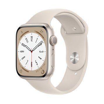 Apple Watch Series 8 GPS 45mm, Starlight Aluminium Starlight Sport Band MNUP3 foto