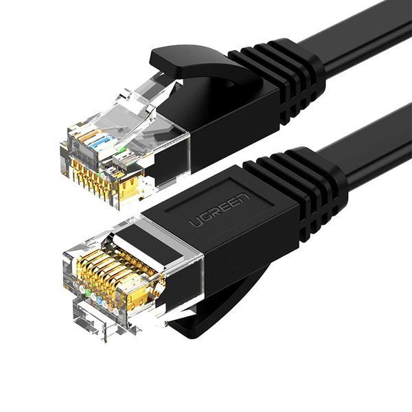 UGREEN Cat6 Flat Ethernet Cable, U/UTP, 2m, Black 50174 foto