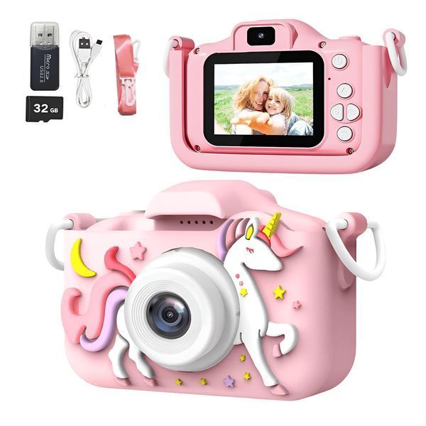 Digital Kids Camera Unicorn with microSD, Pink KCUPK foto
