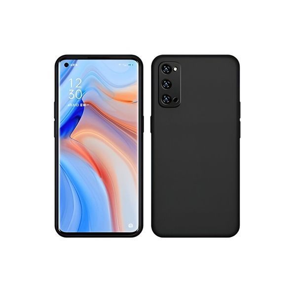 Helmet Case Liquid Silicone Oppo Reno 4 Pro 5G, Black HMT-CLSOPR4PBK foto