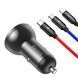 Baseus Car Charger 2xUSB Fast Charge 24W (with Cable 3 in 1), Black Suit Grey TZCCBX-0G foto 3