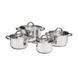 Ambition, Cookware Set 8 Pcs With Lid, Berry, Stainless Steel, Tempered Glass 68879 foto 1