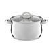 Ambition, Cookware Set 8 Pcs With Lid, Berry, Stainless Steel, Tempered Glass 68879 foto 2