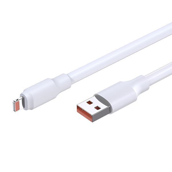 Кабель Jokade USB-A к Lightning 120 Вт, 1 м JA018, белый JA018LIGWH фото
