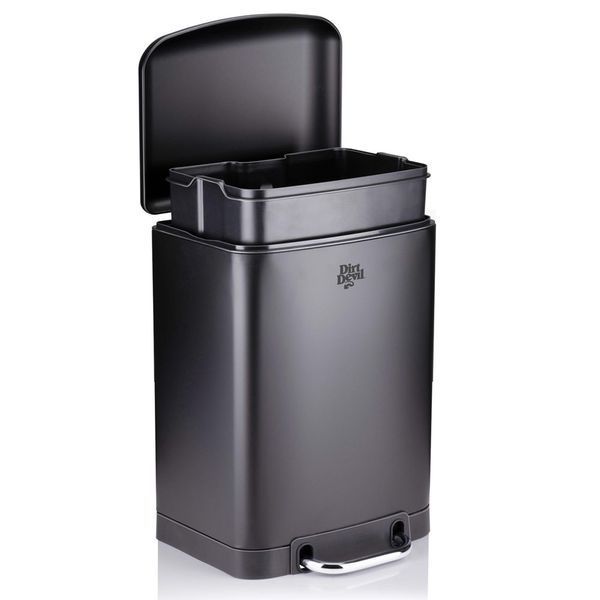 Dirt Devil Pedal Bin 6 L Soft Close Black DDPBIN6 DDPBIN6BLK foto
