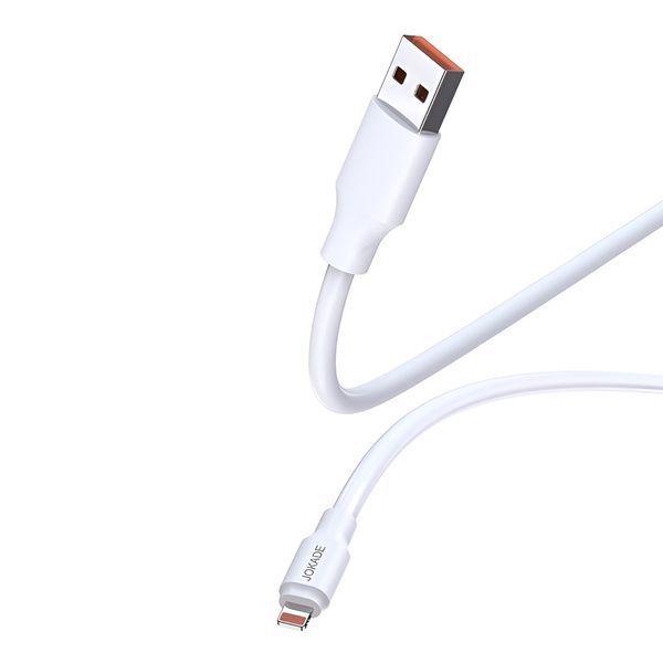 Кабель Jokade USB-A к Lightning 120 Вт, 1 м JA018, белый JA018LIGWH фото