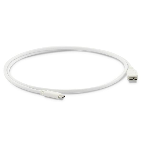 LMP USB-C (m) to USB 3.0 micro-USB (m) cable, 10G/5A with E-Mark, 1 m, White 13868. foto