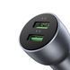 Автомобильное зарядное устройство UGREEN 2*USB-A, алюминий 3A, 36 Вт, серый 10144 фото 3