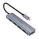 UGREEN HUB 4in1 Type-C 3.0&ndash;4*USB-A 3.0, до 5 Гбит/с CM219, серый 70336 фото 1