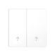 Moes Zigbee Smart Switch 2 Gang с датчиком присутствия человека mmWare Radar 10 ГГц (нейтральный опционально), белый ZS-S-EU2-WH-MS фото 1