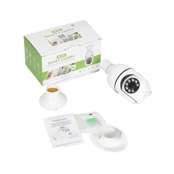 Bulb E27 Wi-Fi Smart Camera 2MP 1080P App Tuya, White BSDBLB2MP1080P foto
