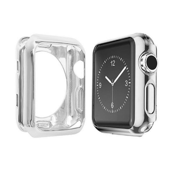 Apple Watch Гальванический корпус TPU 42 мм Серебристый APLWELCTPU42SV фото