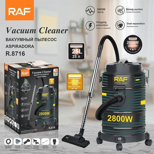 Raf Industrial Vacuum Cleaner R.8716, 2800W, Black R.8716 foto