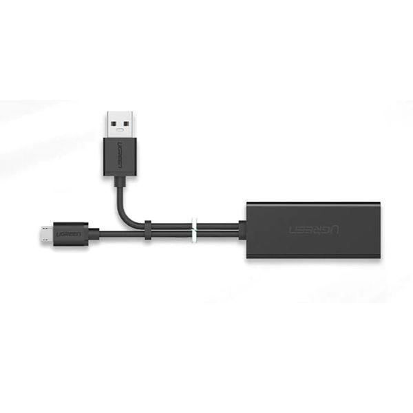 UGREEN Adapter for Chromecast Micro USB to Ethernet, Black 30985 foto