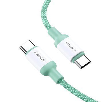 Jokade Cable Type-C для Тип-C 5A 100W 1M JA014, Зеленый JA014TYTOTYGR фото