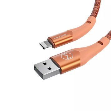 Mcdodo Cable Magnificence Series USB-A to Lightning with Switching LED 1.2m 2.0A, Orange CA-7842 foto