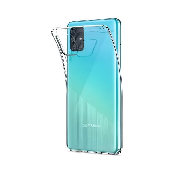 Helmet Case TPU Soft Samsung A71, Clear HMTSCA71 foto