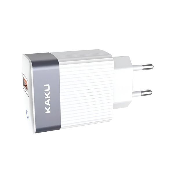 Настенное зарядное устройство Ksiga с кабелем USB на Micro-USB 18 Вт KSC-369 Baize, белое KSIWCCM18W369BWH фото