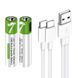 Rechargeable Li-ion USB-C batteries AAA 400mAh, 2pcs with 2in1 Type-C cable USBCAAA2 foto 3