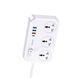 Jokade JB058 3-Outlet Universal Socket with 1C3A USB Ports (EU Plug), White JB058WH foto 2