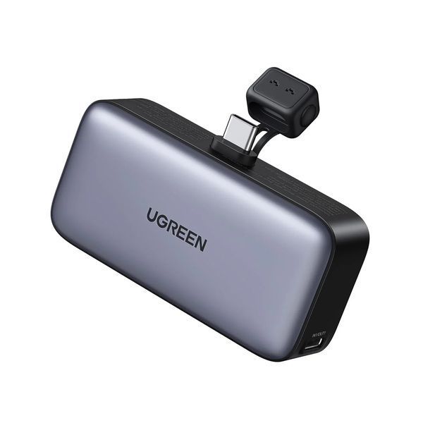 UGREEN Power Bank Mini with Foldable Stand 5000mAh, 22,5W, Grey 35338 foto