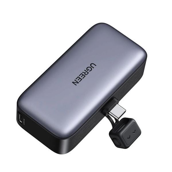 UGREEN Power Bank Mini with Foldable Stand 5000mAh, 22,5W, Grey 35338 foto