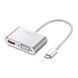 UGREEN Adapter USB-C to HDMI 4K@30Hz + VGA 1080p@60Hz (simultaneously use) with PD | CM162, Silver 50505 foto 1