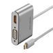 UGREEN Adapter USB-C to HDMI 4K@30Hz + VGA 1080p@60Hz (simultaneously use) with PD | CM162, Silver 50505 foto 2