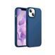Чехол для шлема силиконовый Soft Touch для iPhone 15 Plus/14 Plus, синий HMTCSIP14PLBL фото 2