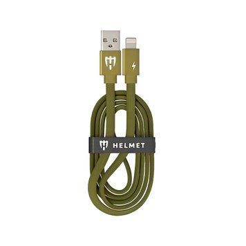 Helmet Cable USB to Lightning Kevlar Flat 2.1A 1m, Camo HMT-CULKFCM foto