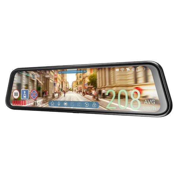 Navitel MR750 Smart 2K Mirror Car Video Recorder + Rear Camera NAVMR750 foto