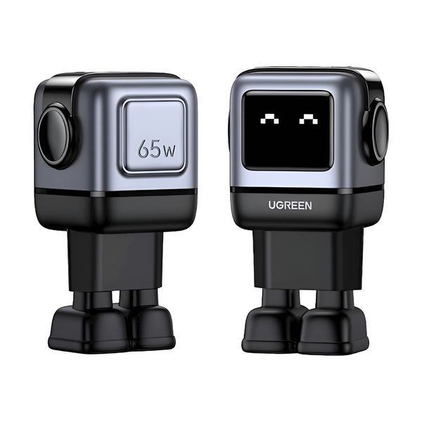 UGREEN Nexode Robot GaN Charger USB-A+2*USB-C 65 Вт, черный _ 25685B фото
