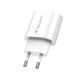 Helmet Wall Charger USB/Type-C PD, QC3.0 20W, White HMT-WC20WWH foto 3