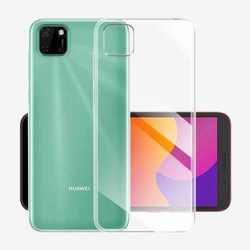 Чехол для шлема ТПУ Мягкий Huawei Y5P, прозрачный HMT-CTHWY5PSC фото