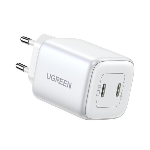 UGREEN Nexode GaN Charger 2*Type-C 45 Вт CD294, белый 15327 фото