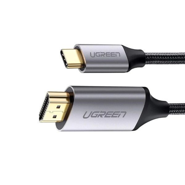 UGREEN Cable Type-C to HDMI 4K@60Hz Compatible with Thunderbolt 3 1.5M MM142, Gray 50570 foto