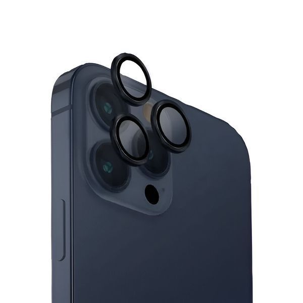 Алюминиевая защита объектива камеры Uniq Optix для iPhone 15 Pro, черный UNIQOPTALCAMLIPROBK фото