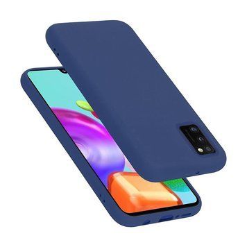 Чехол для шлема Жидкий силикон Samsung A41, синий HMT-CLISSA41BL фото